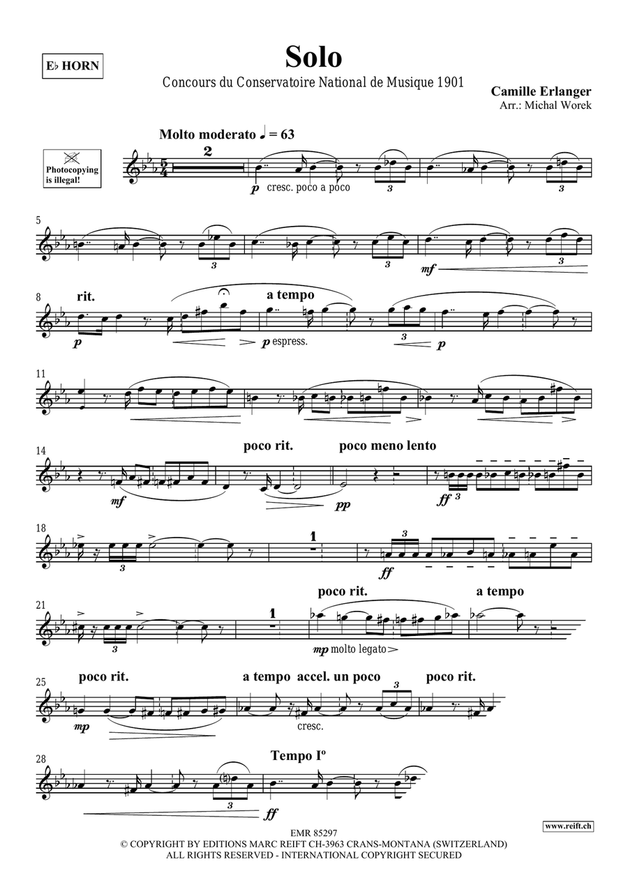 Solo Solo Horn scores gallery preview page 3