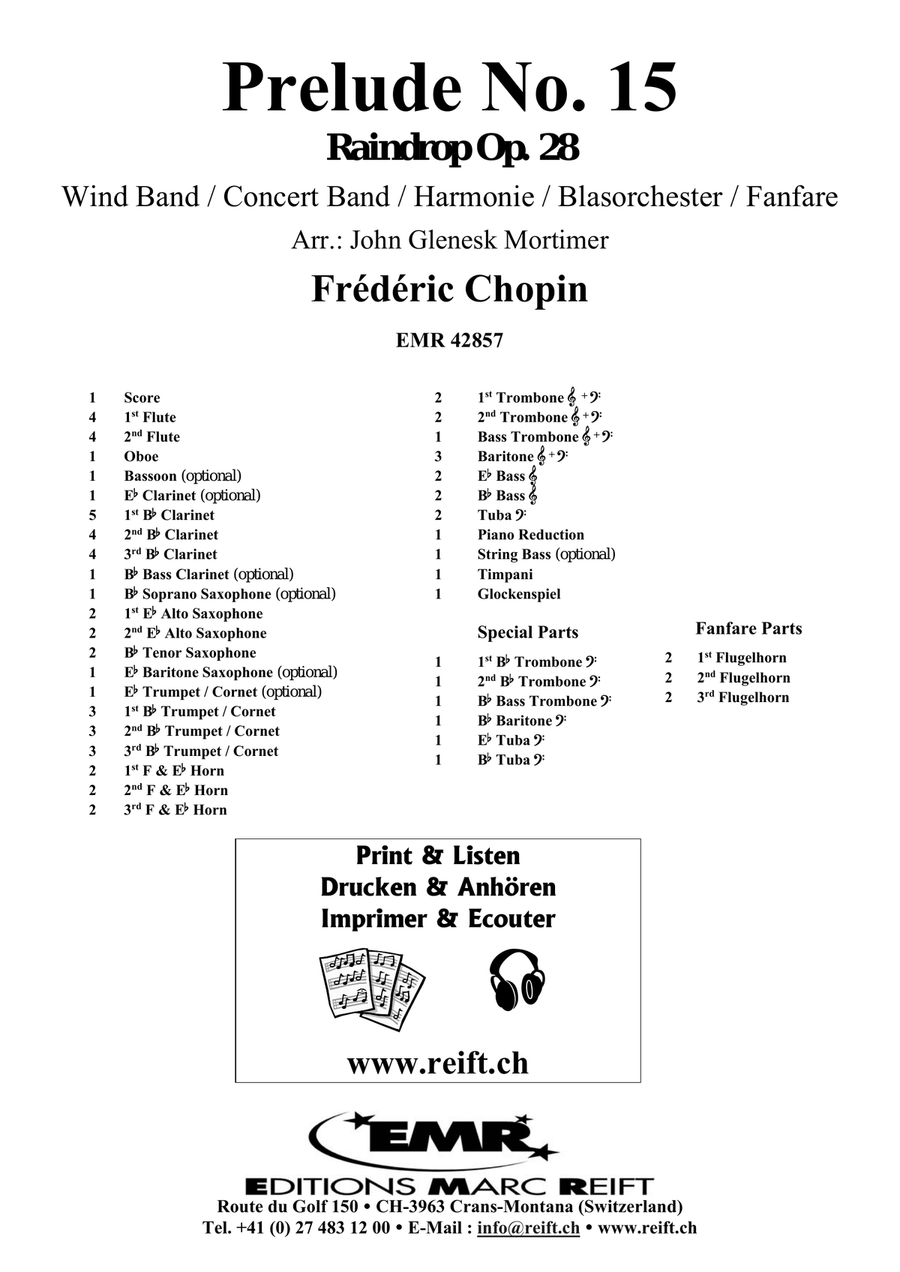 Prelude No. 15 Prelude No. 15 Concert Band scores gallery preview page 2