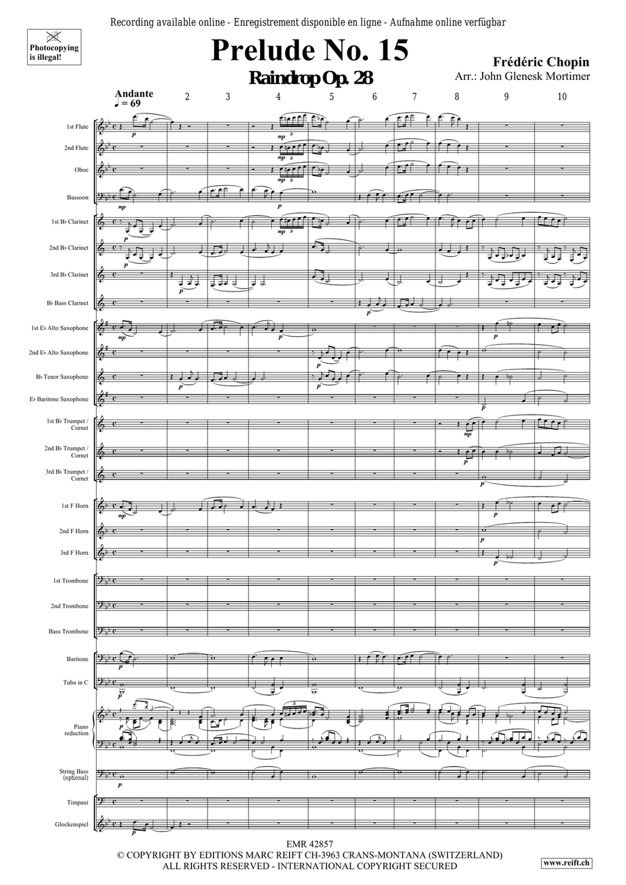 Prelude No. 15 Prelude No. 15 Concert Band scores gallery preview page 3
