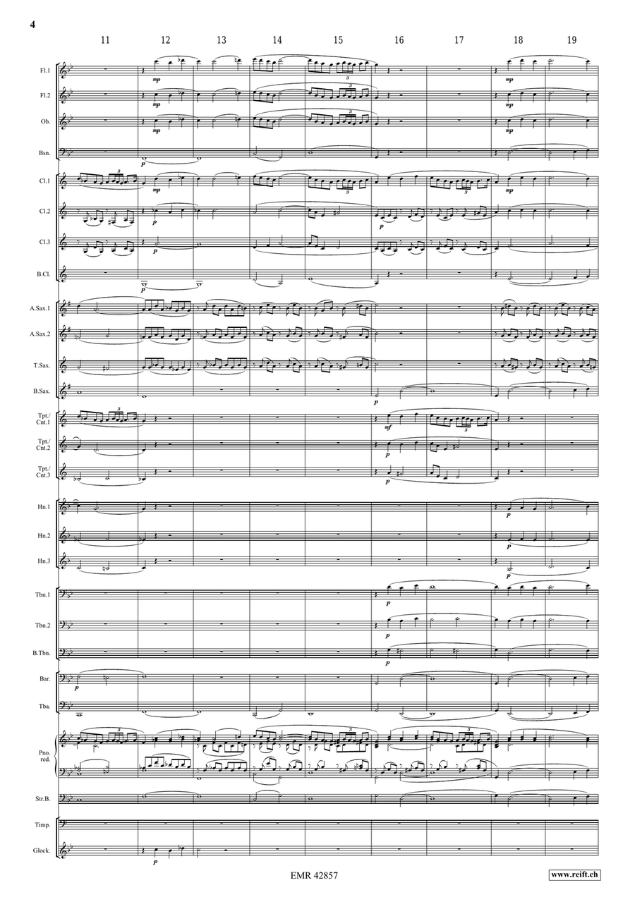 Prelude No. 15 Prelude No. 15 Concert Band scores gallery preview page 4