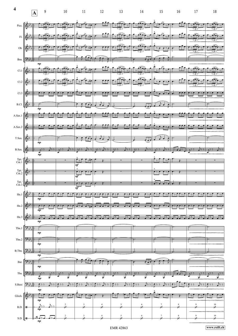 Unsere Marine Unsere Marine Concert Band scores gallery preview page 4