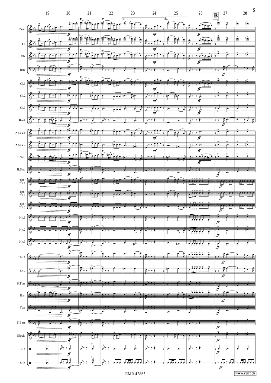Unsere Marine Unsere Marine Concert Band scores gallery preview page 5