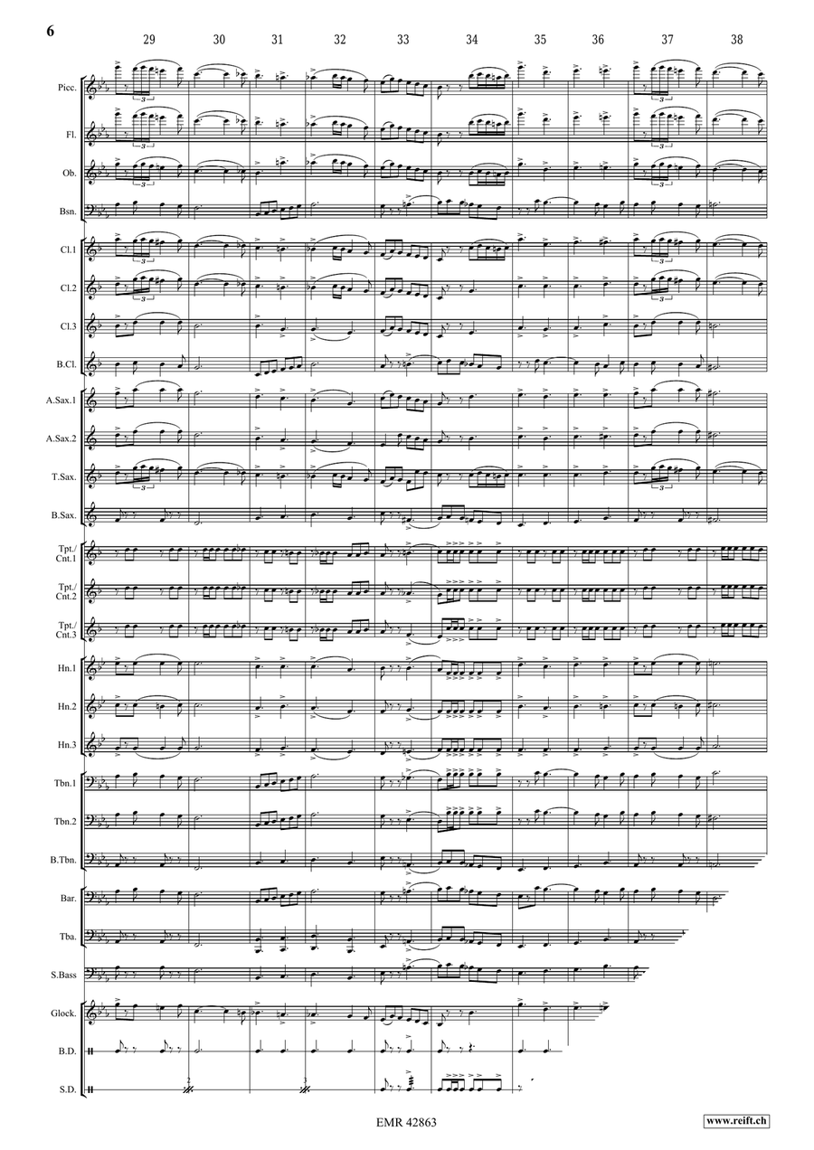 Unsere Marine Unsere Marine Concert Band scores gallery preview page 6