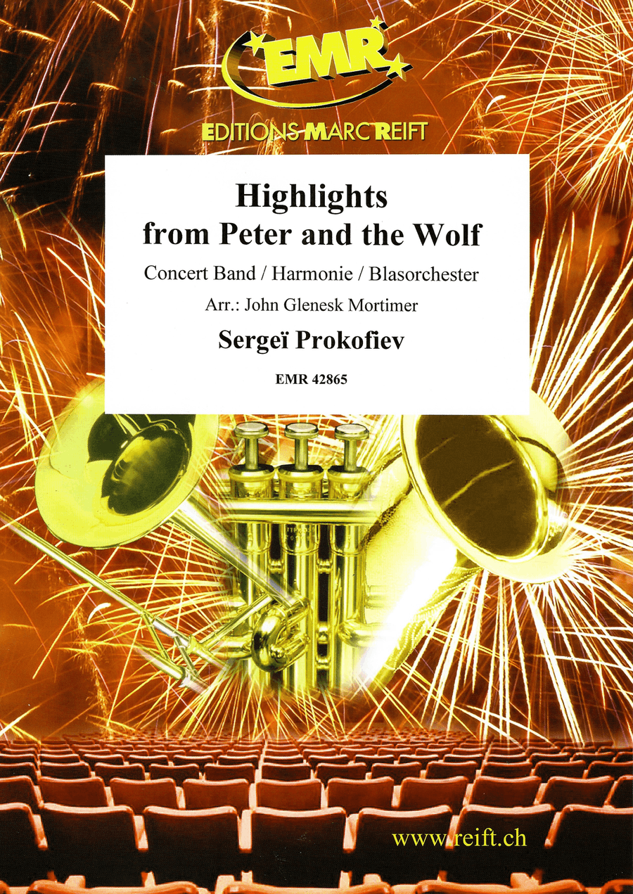 Highlights from Peter and the Wolf Concert Band scores gallery preview page 1