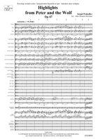 Highlights from Peter and the Wolf Concert Band scores gallery preview page 3