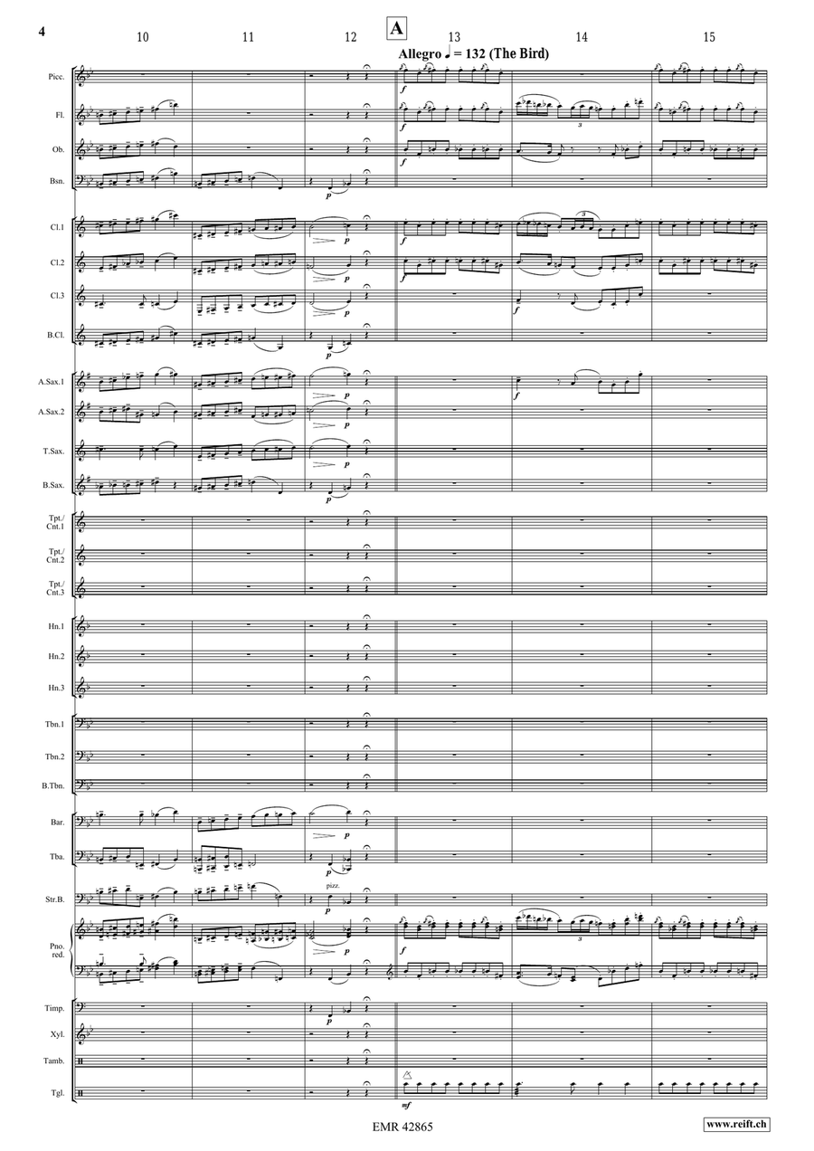 Highlights from Peter and the Wolf Concert Band scores gallery preview page 4