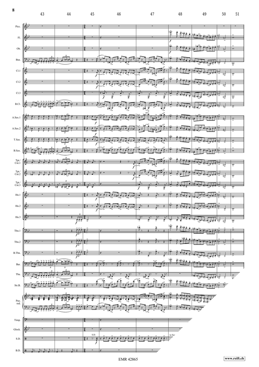 Highlights from Peter and the Wolf Concert Band scores gallery preview page 8