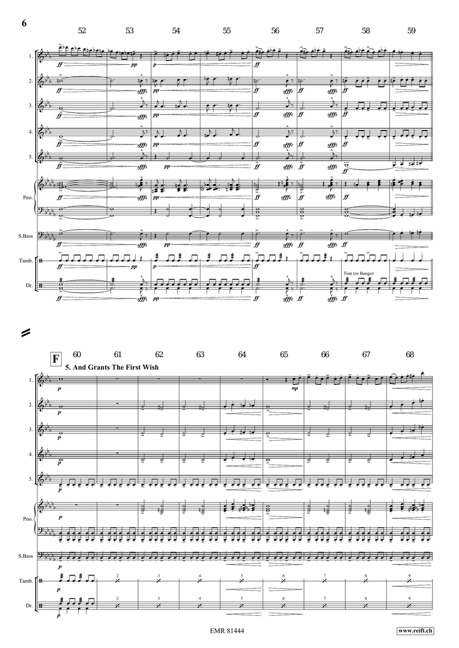 Aladdin Aladdin Clarinet Quintet scores gallery preview page 7