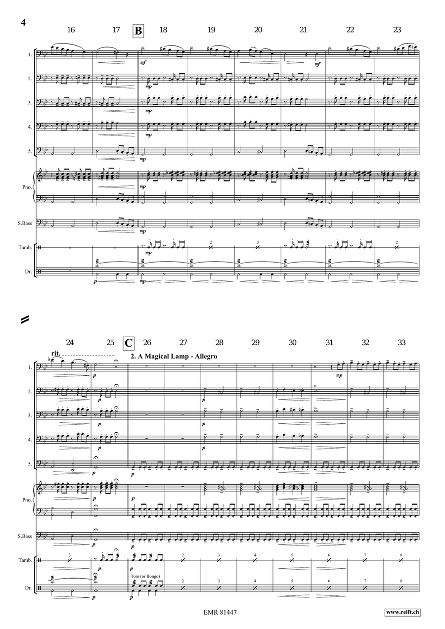 Aladdin Aladdin Trombone scores gallery preview page 5