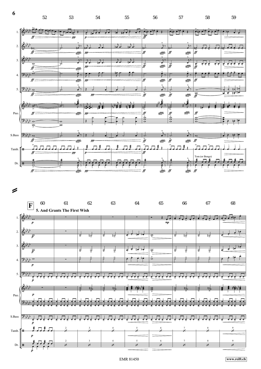 Aladdin Aladdin Woodwind Quintet scores gallery preview page 7