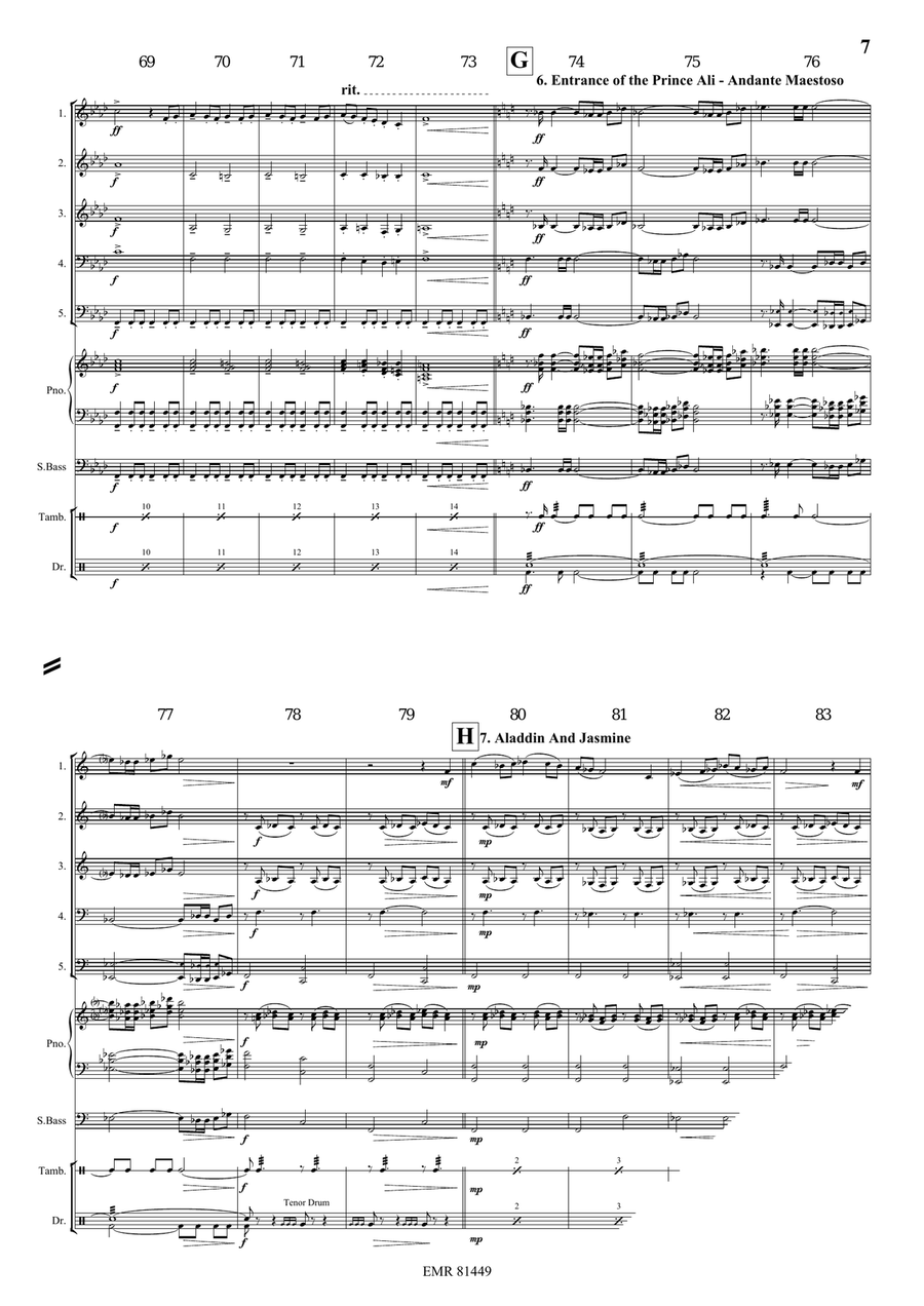 Aladdin Aladdin Brass Quintet scores gallery preview page 8