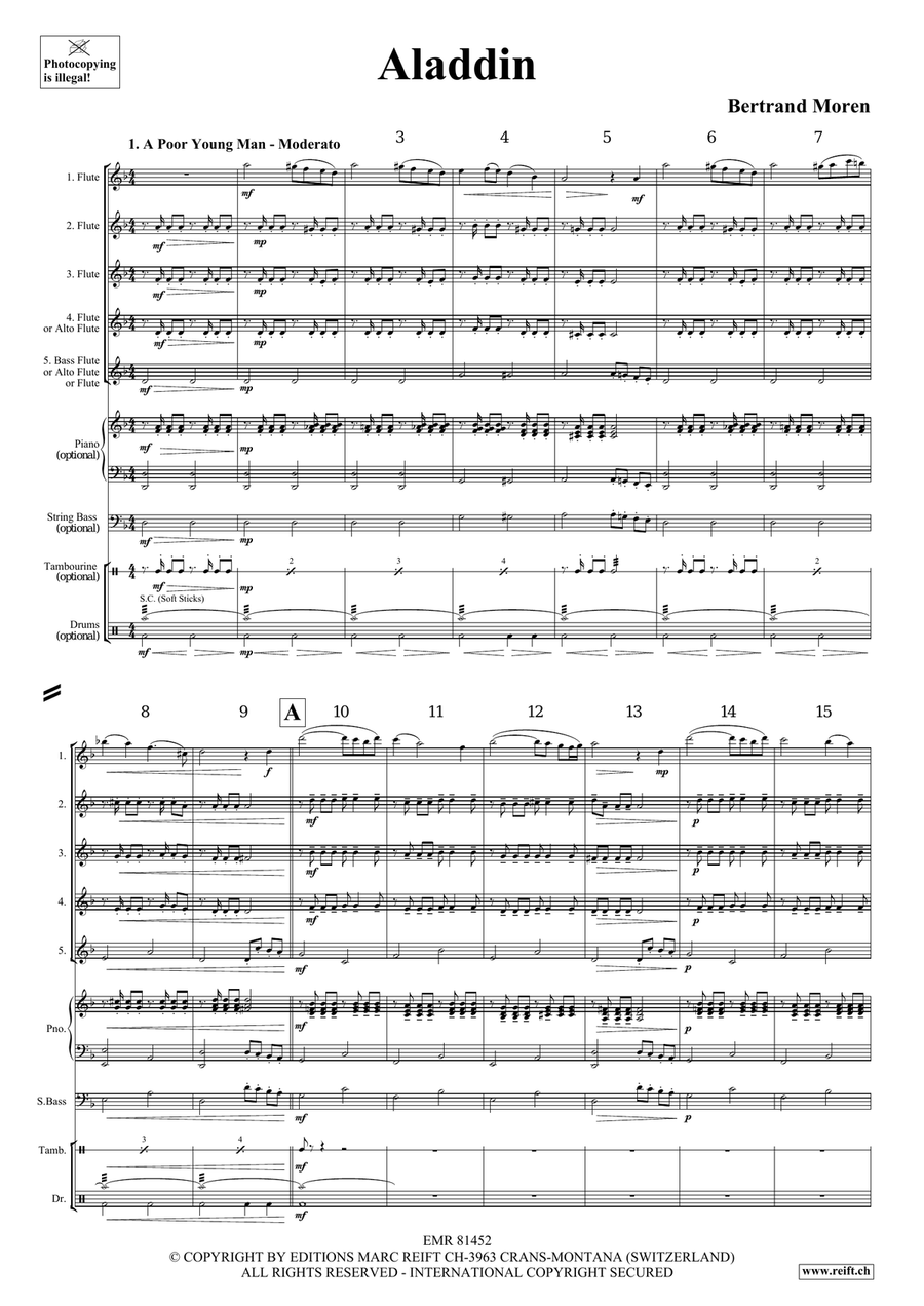 Aladdin Aladdin Flute scores gallery preview page 4