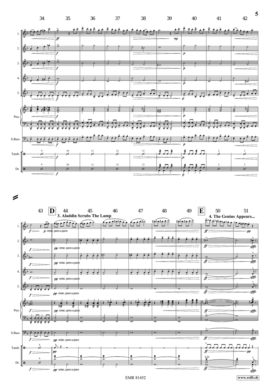 Aladdin Aladdin Flute scores gallery preview page 6
