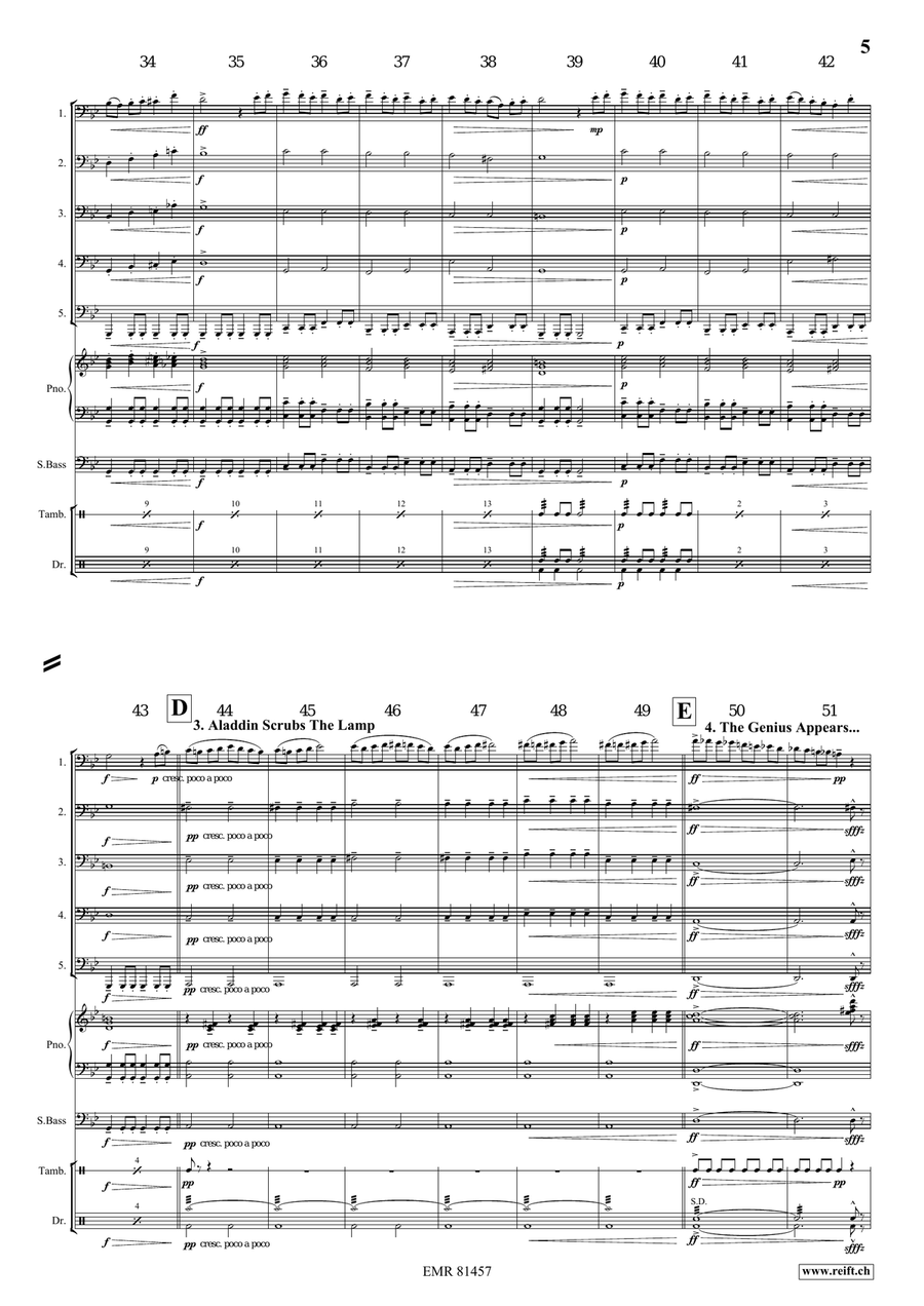 Aladdin Aladdin Tuba scores gallery preview page 6
