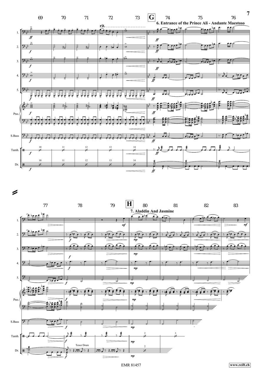 Aladdin Aladdin Tuba scores gallery preview page 8