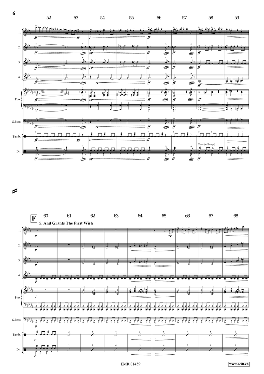 Aladdin Aladdin Clarinet Quartet scores gallery preview page 7