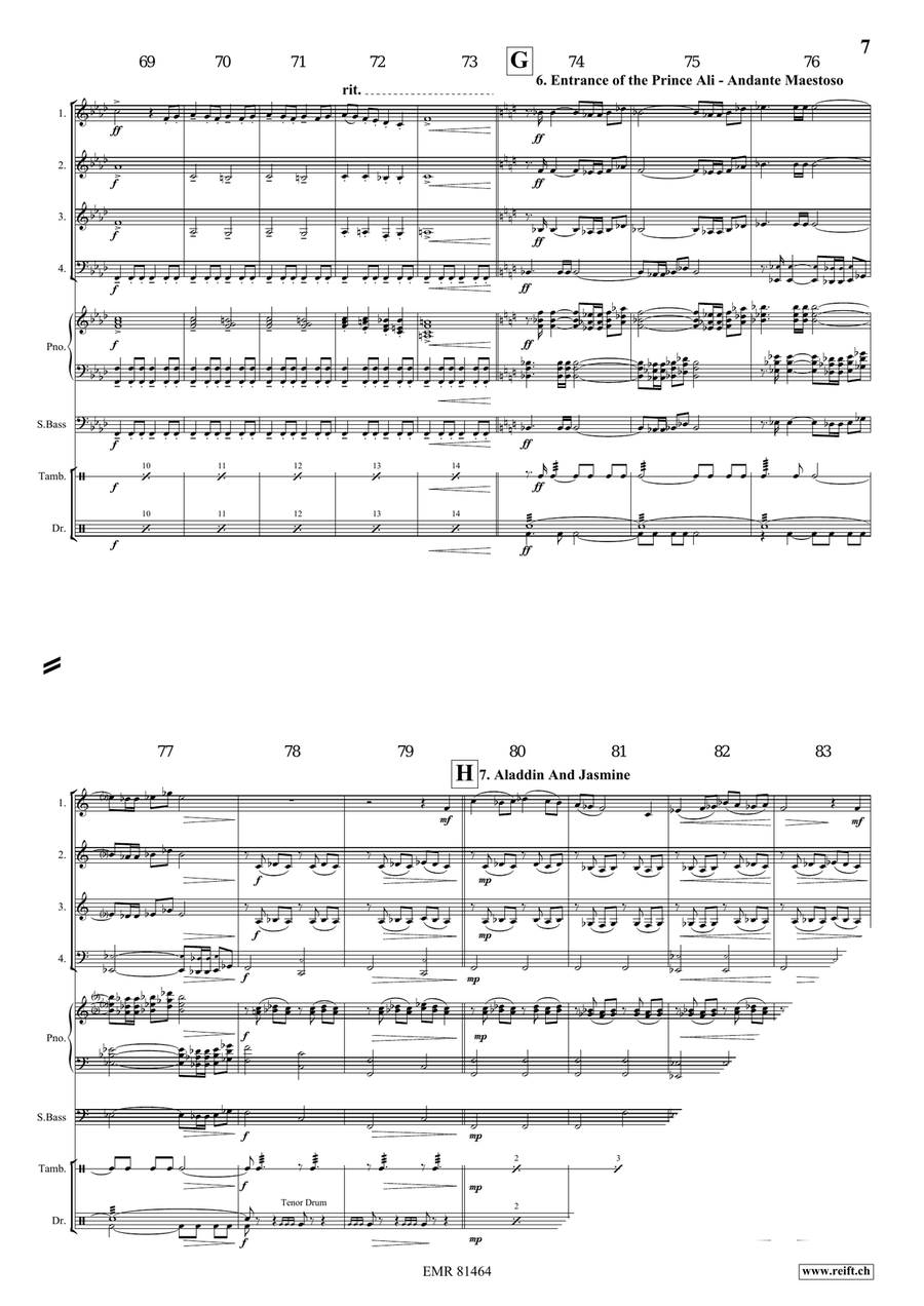 Aladdin Aladdin Brass Quartet scores gallery preview page 8