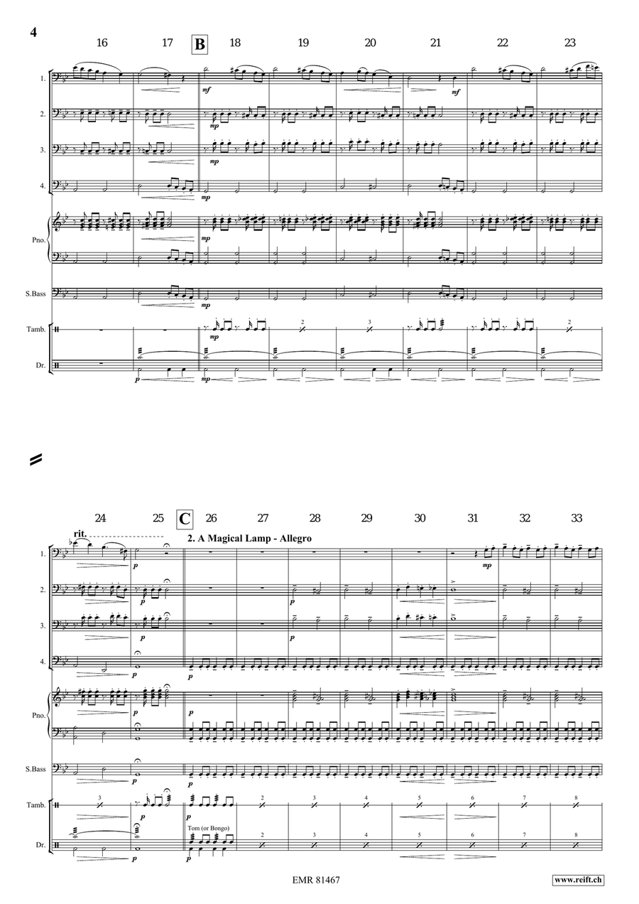 Aladdin Aladdin Bassoon Quartet scores gallery preview page 5