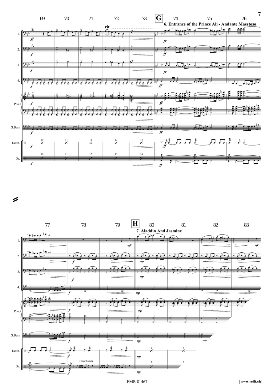 Aladdin Aladdin Bassoon Quartet scores gallery preview page 8