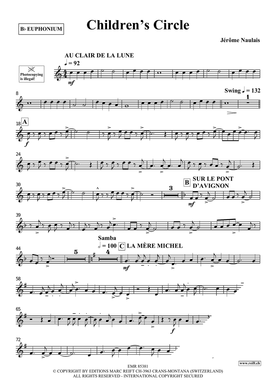 Children's Circle Children's Circle Euphonium scores gallery preview page 4