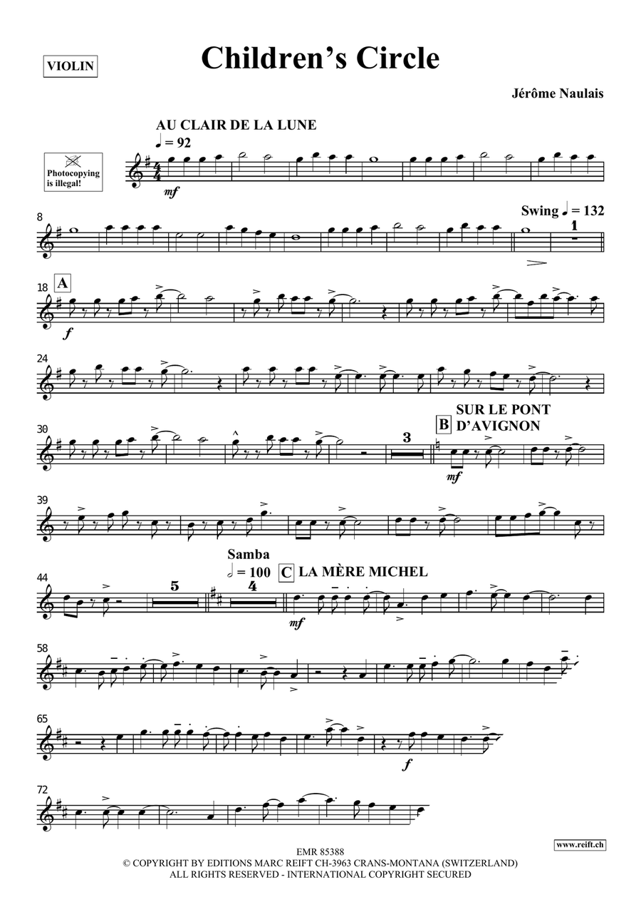 Children's Circle Children's Circle Violin Solo scores gallery preview page 4