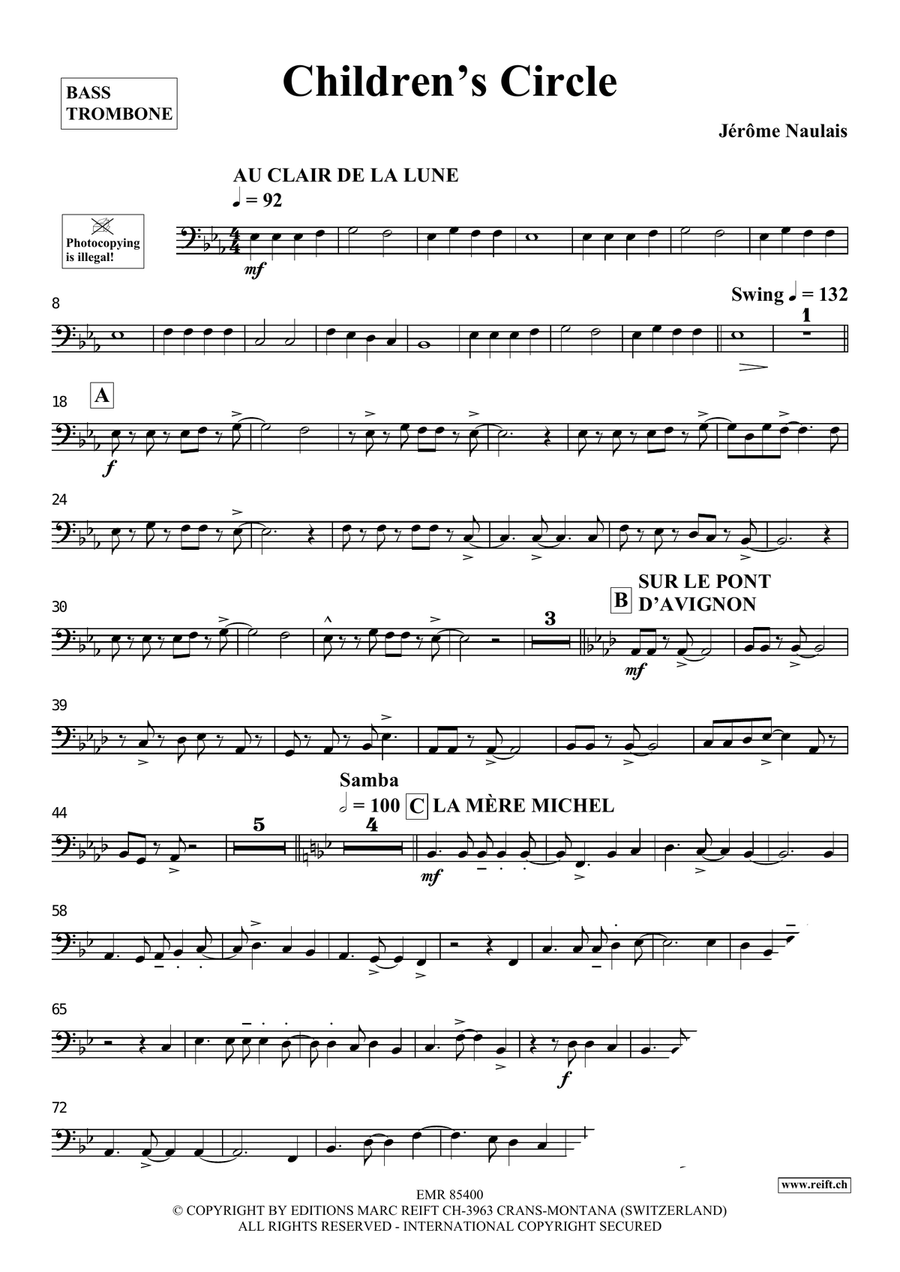 Children's Circle Children's Circle Trombone scores gallery preview page 4