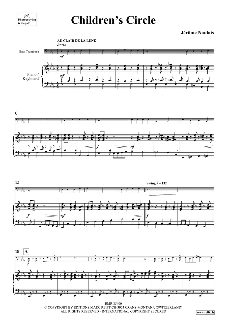 Children's Circle Children's Circle Trombone scores gallery preview page 5