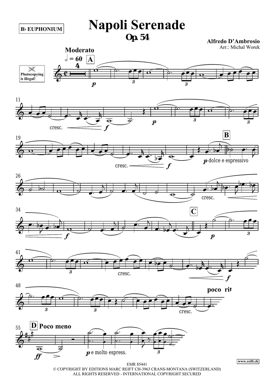 Napoli Serenade Napoli Serenade Euphonium scores gallery preview page 3