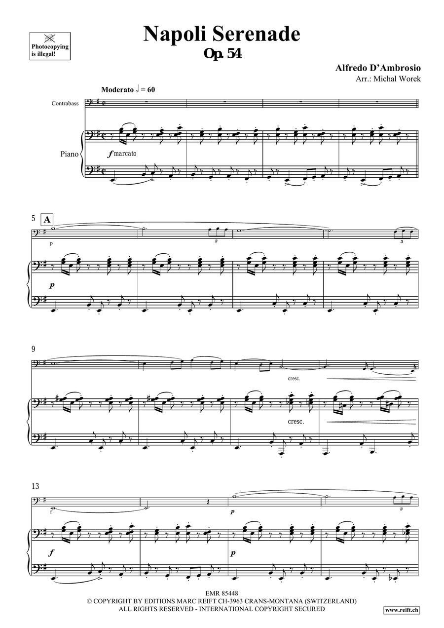 Napoli Serenade Napoli Serenade Double Bass scores gallery preview page 4