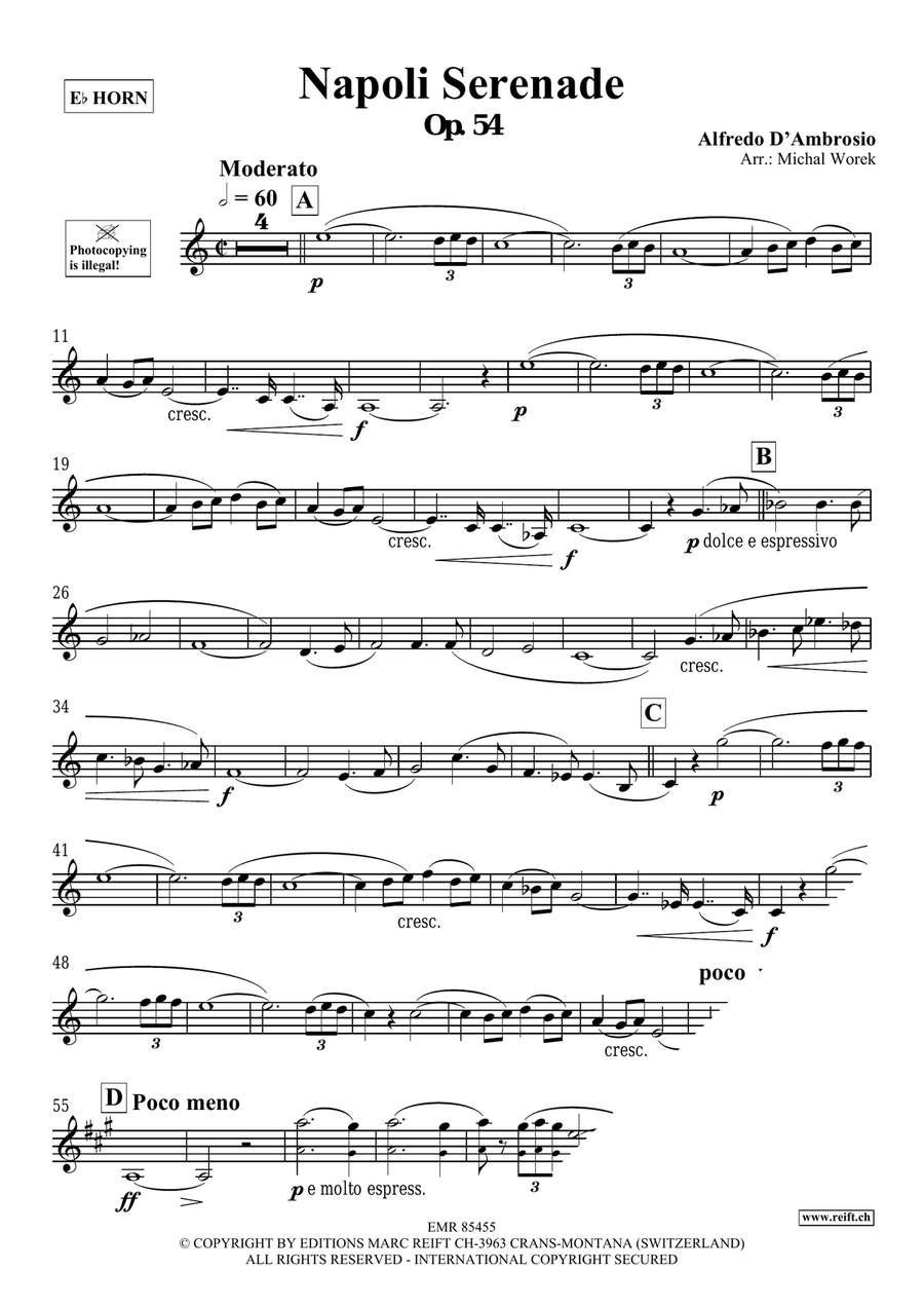 Napoli Serenade Napoli Serenade Horn scores gallery preview page 3