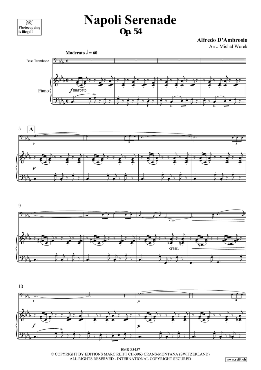 Napoli Serenade Napoli Serenade Bass Trombone scores gallery preview page 4