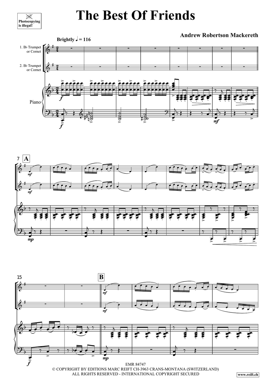 The Best Of Friends The Best Of Friends Trumpet Duet scores gallery preview page 4