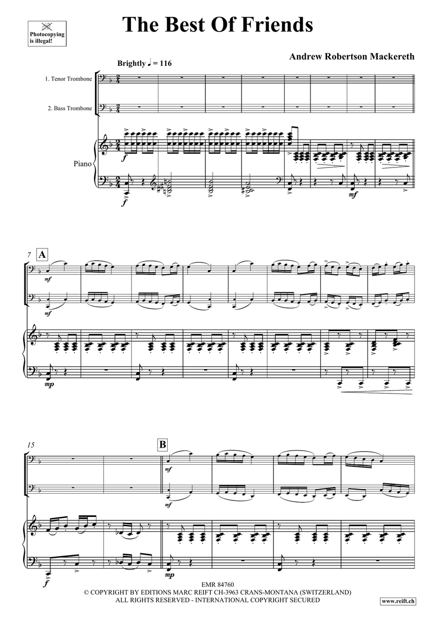 The Best Of Friends The Best Of Friends Trombone scores gallery preview page 4