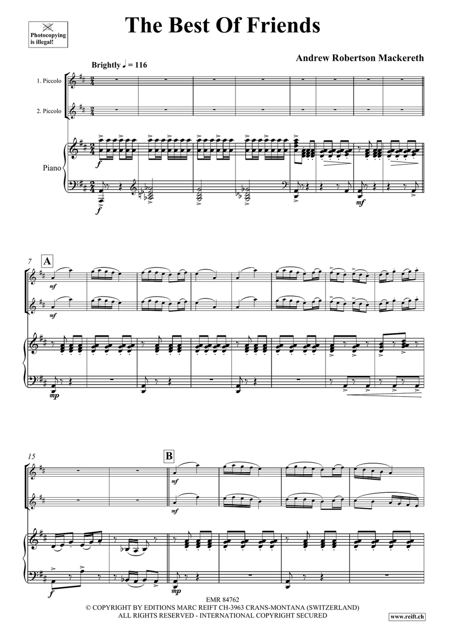 The Best Of Friends The Best Of Friends Piccolo scores gallery preview page 4