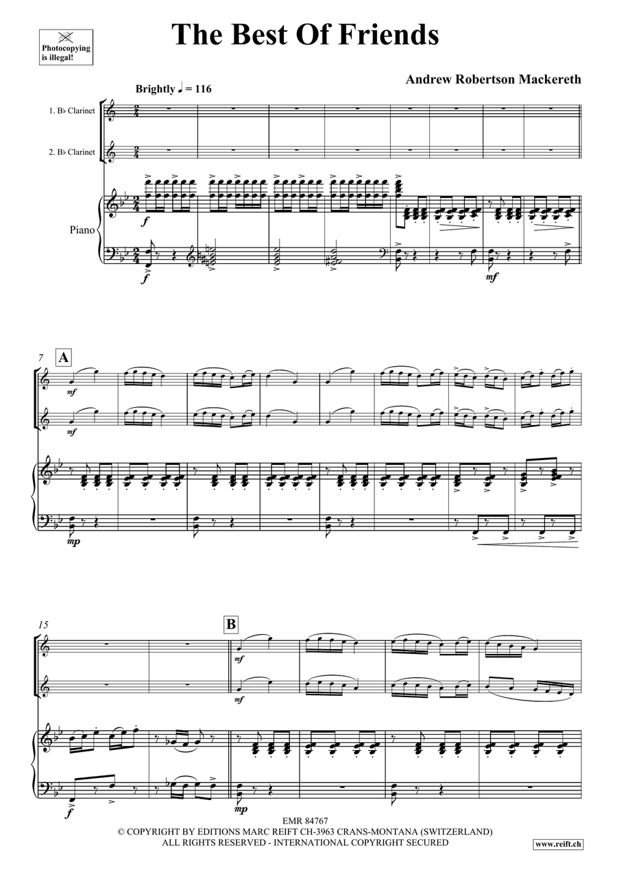 The Best Of Friends The Best Of Friends Clarinet Duet scores gallery preview page 4