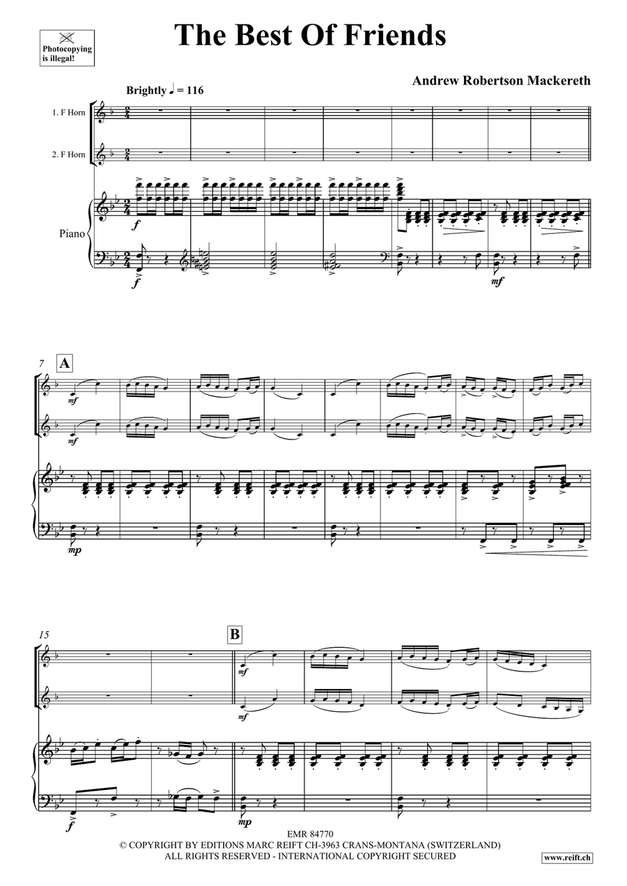 The Best Of Friends The Best Of Friends Horn scores gallery preview page 4