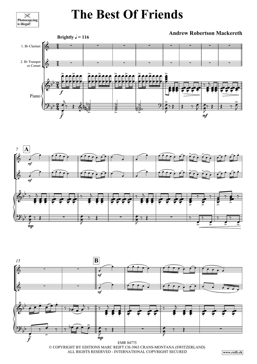 The Best Of Friends The Best Of Friends Clarinet scores gallery preview page 4