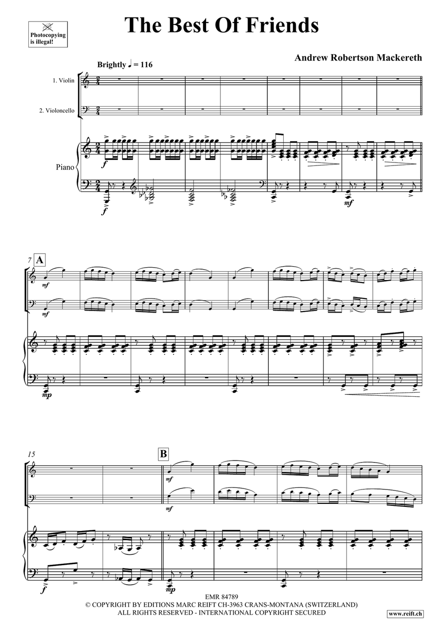 The Best Of Friends The Best Of Friends Piano Trio scores gallery preview page 4