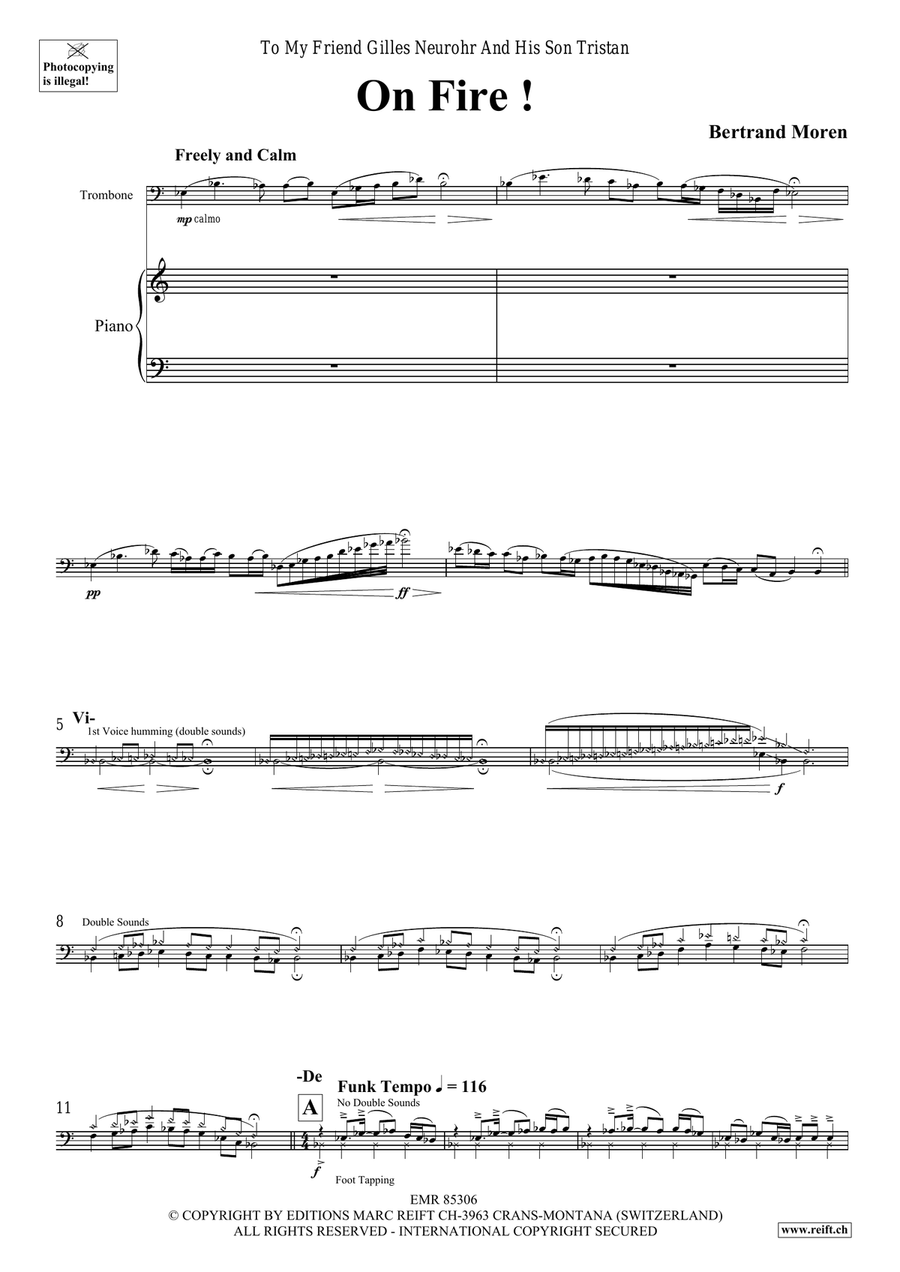 On Fire ! On Fire ! Piano Accompaniment scores gallery preview page 5
