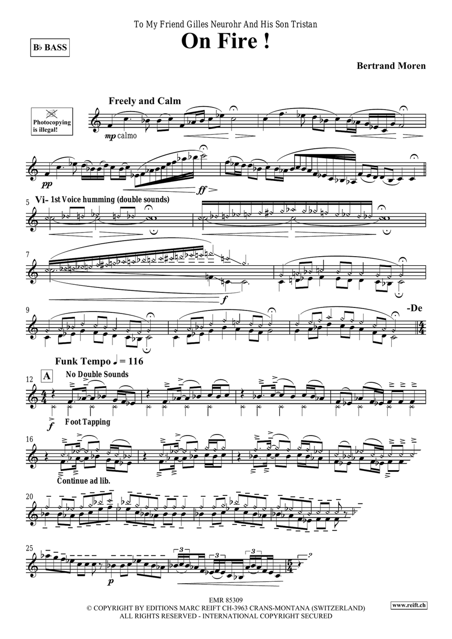 On Fire ! On Fire ! Voice Solo scores gallery preview page 4