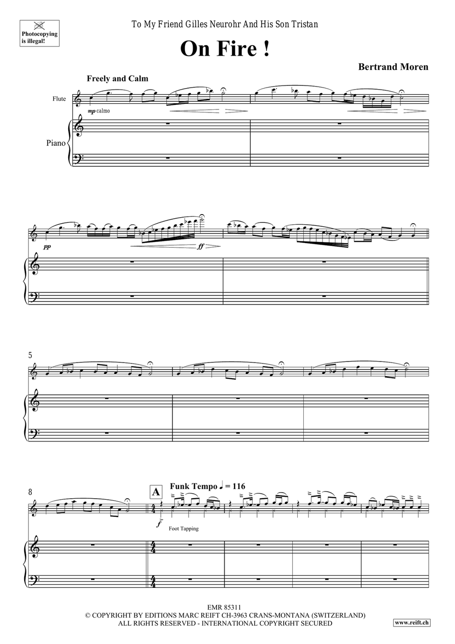 On Fire ! On Fire ! Flute Solo scores gallery preview page 5