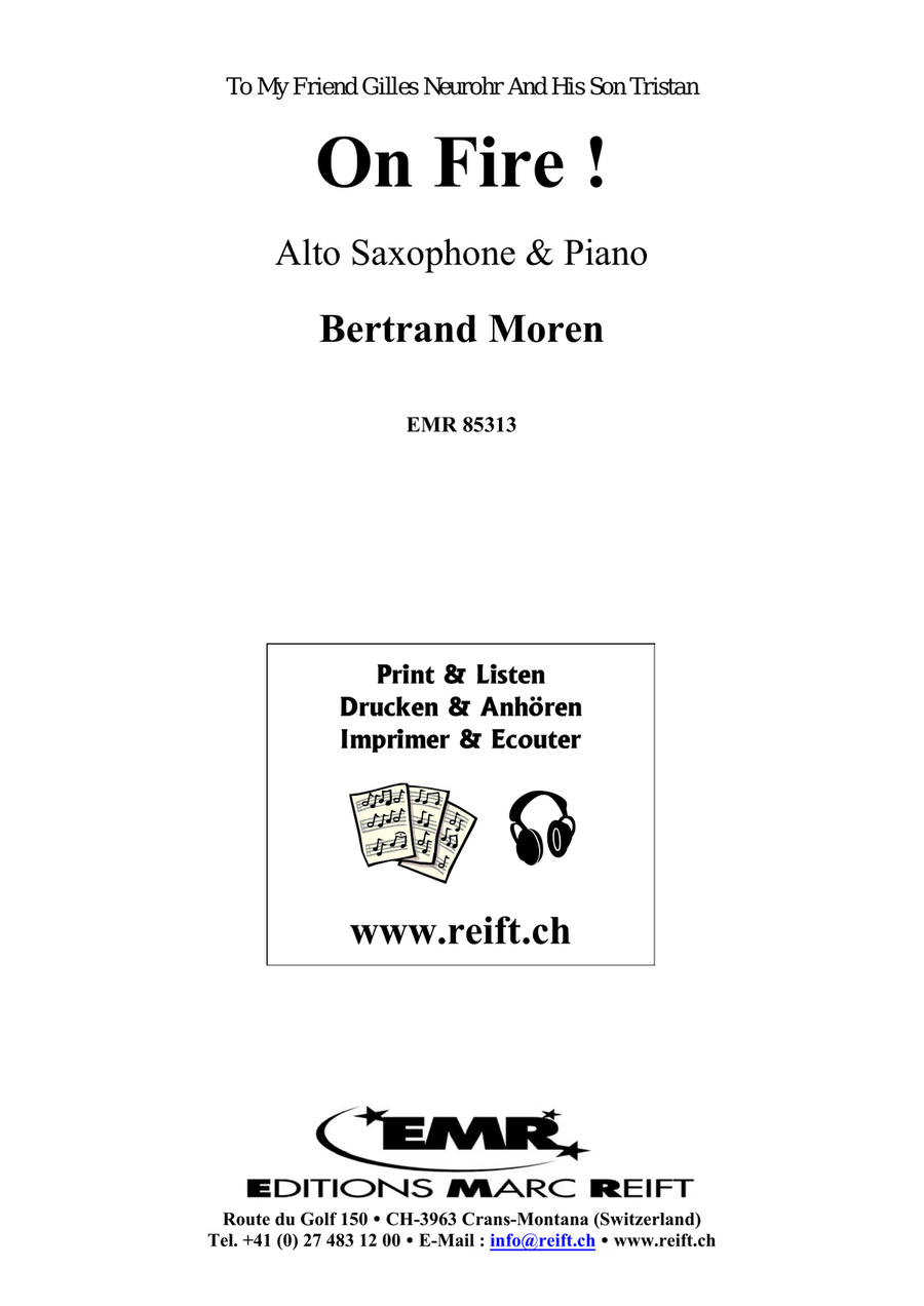 On Fire ! On Fire ! Alto Saxophone scores gallery preview page 2