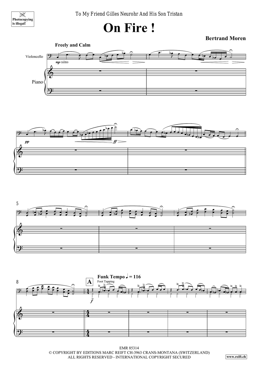 On Fire ! On Fire ! Piano Accompaniment scores gallery preview page 5