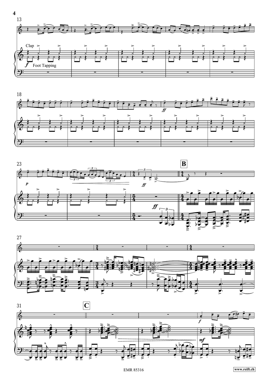 On Fire ! On Fire ! Clarinet Solo scores gallery preview page 6
