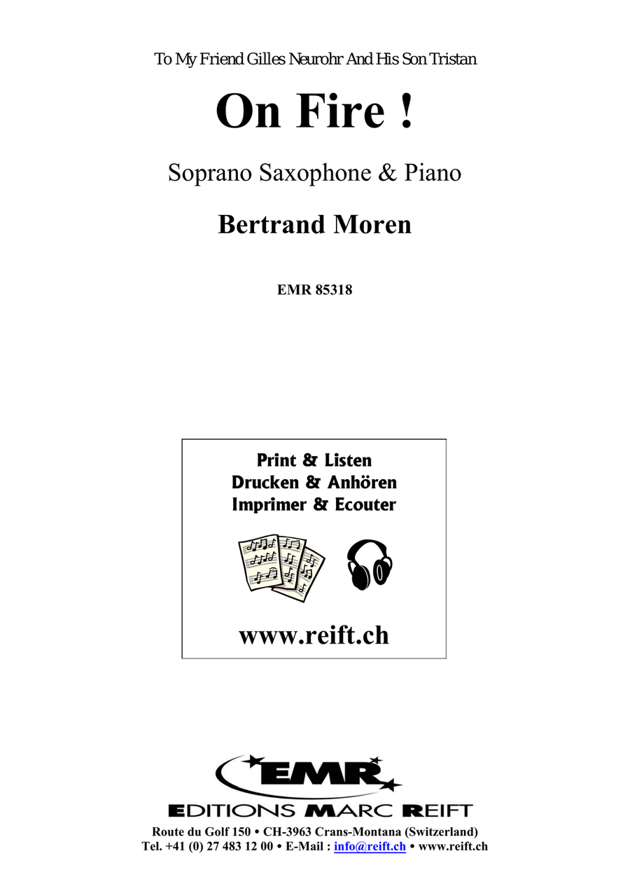 On Fire ! On Fire ! Soprano Saxophone scores gallery preview page 2