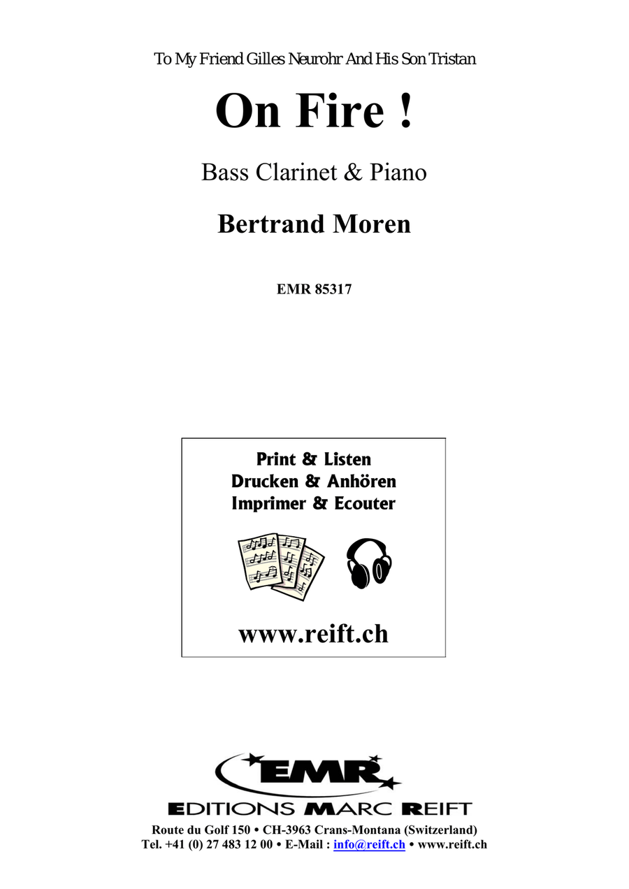 On Fire ! On Fire ! Bass Clarinet scores gallery preview page 2