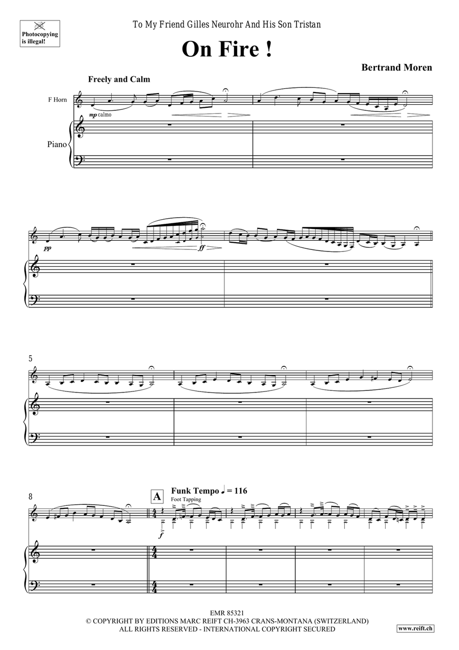 On Fire ! On Fire ! Horn scores gallery preview page 5
