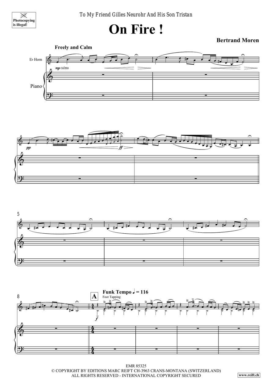 On Fire ! On Fire ! Horn scores gallery preview page 5