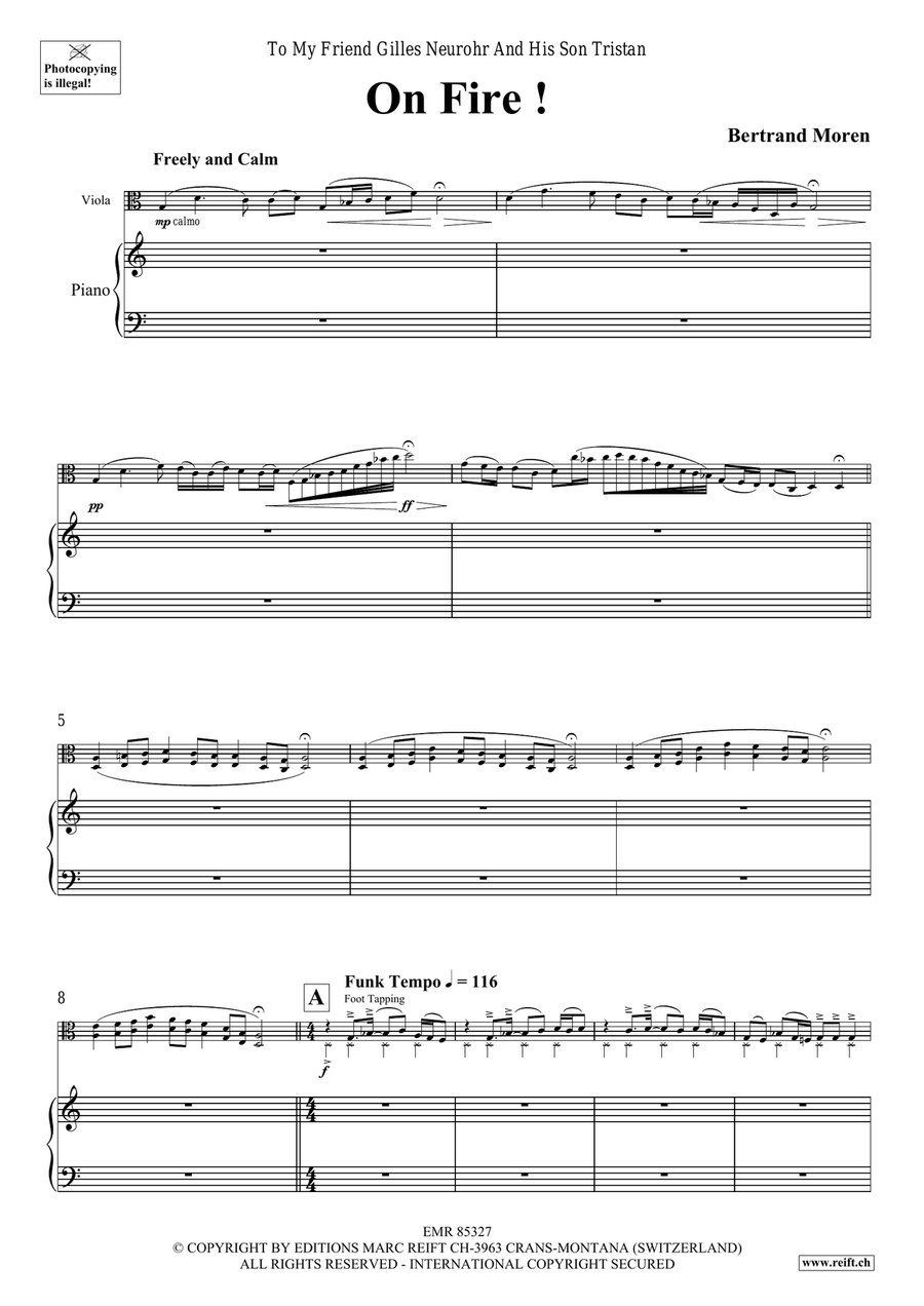 On Fire ! On Fire ! Piano Accompaniment scores gallery preview page 5