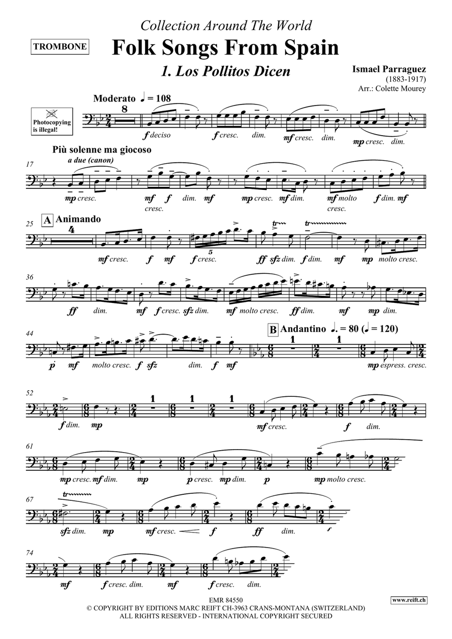 Folk Songs From Spain Folk Songs From Spain Organ scores gallery preview page 3
